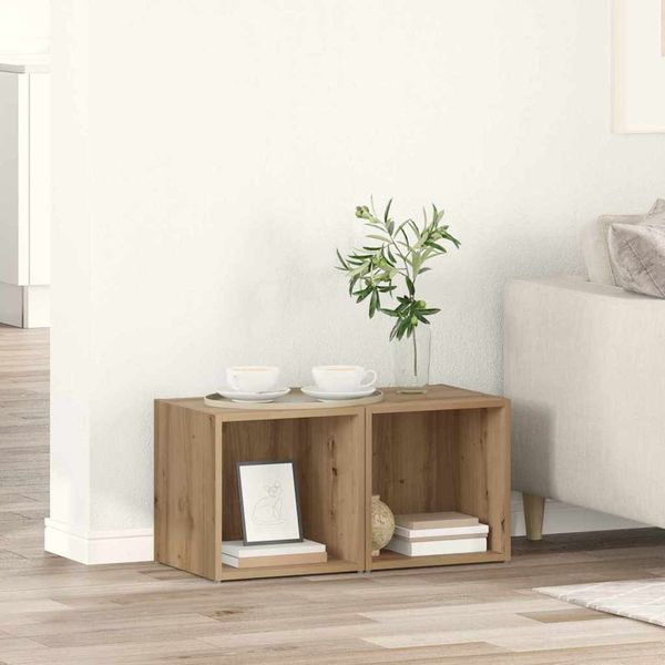 vidaXL Zostava TV skriniek 2 pcs Remeselný dub 37 x 35 x 37,5 cm
