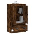 vidaXL Vysoká skrinka dymový dub 60x35,5x103,5 cm kompozitné drevo