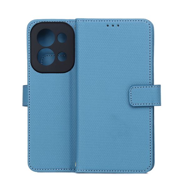 Inteligentné trojuholníkové puzdro pre Xiaomi Redmi 15C 4G EU / 15C 5G EU (173.16 x 81.06 x 8.2 mm) modrá