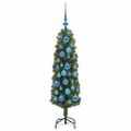 vidaXL Umelý vianočný stromček Zelená 120 cm PVC, oceľ a plast