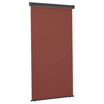 vidaXL Bočná markíza na balkón 125x250 cm, hnedá