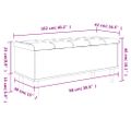 vidaXL Úložná lavička dub sonoma 102x42x46 cm kompozitné drevo