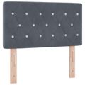 vidaXL Posteľ boxspring s matracom Tmavosivá 80 x 200 cm Zamat