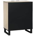 vidaXL Servírovacia skriňa Biela 60 x 33,5 x 75 cm Masívne mango drevo