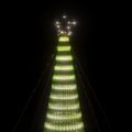 vidaXL LED vianočný stromček 1544 LED studená biela 500 cm
