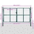 vidaXL Záhradná brána s pletivom, plot, dvere, stena, mreža 300x200 cm