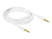 Audio kábel - mini-phone stereo 3.5 mm samec na mini-phone stereo 3.5 mm samec - 3 m - biela