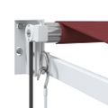 vidaXL Automaticky zaťahovacia markíza burgundská 350x250 cm