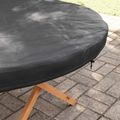 vidaXL Ochranný obal na vonkajší stôl Čierna 142 x 142 x 10 cm