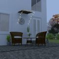 vidaXL Zaťahovacia markíza s LED 100x150 cm antracitová