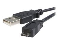 Kábel USB - USB (M) do Micro USB typ B (M) - USB 2.0 - 2 m - čierna