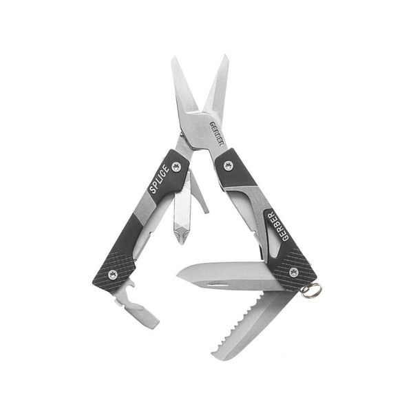Gerber 31-000013 Splice Pocket Tool multifunkčný nástroj - nožnice, Satin, oceľ, hliník, 9 funkcií