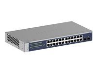 Version 6 - prepínač - L3 Lite - inteligentný - 24 x 10/100/1000 + 2 x SFP - desktop, možno montovať do rozvádzača