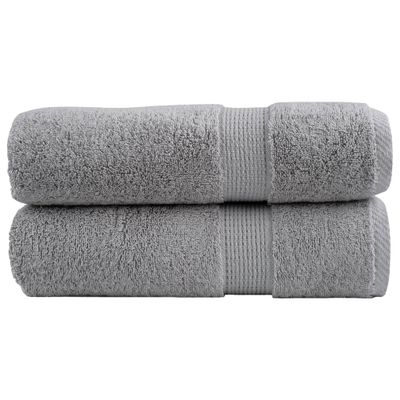 vidaXL Prémiové utierky na ruky SOLUND 2 ks sivé 50x100 cm 600 g/m²