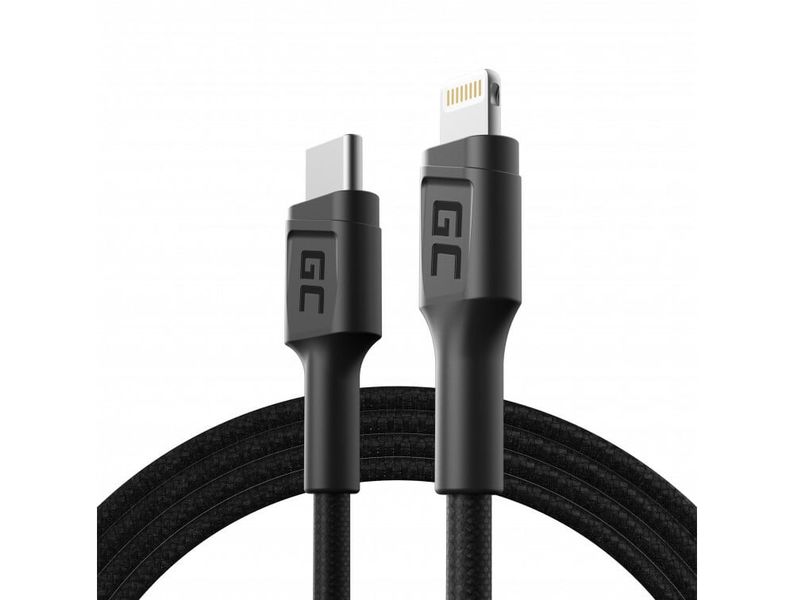 Green Cell KABGC07 nabíjací kábel Power Stream USB-C - Lightning with Power Delivery 100 cm