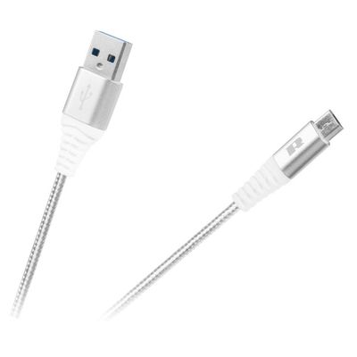 Kábel REBEL RB-6000-050-W USB/Micro USB 0,5m White