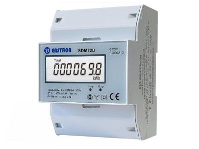 Elektromer 3F na DIN lištu trojfázový EASTRON SDM72 D, MID, digitálny
