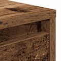 vidaXL konferenčný stolík so zásuvkami, staré drevo 100x100x40 cm