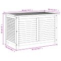 vidaXL Záhradný úložný box s mriežkami 90x50x56 cm masívna akácia