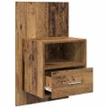 vidaXL Nočný stolík 2 ks Staré drevo 50 x 32.5 x 80cm Kompozitné drevo