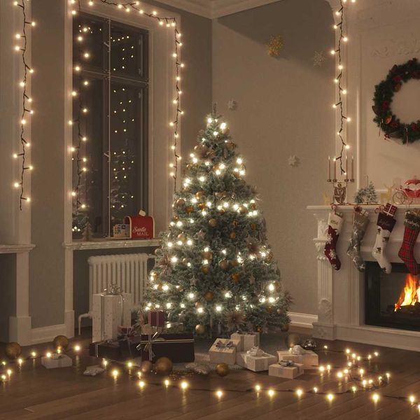 vidaXL LED reťaz s 300 LED diódami, teplá biela 30 m, PVC