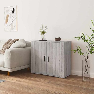 vidaXL Komoda sivý dub sonoma 80x33x70 cm spracované drevo