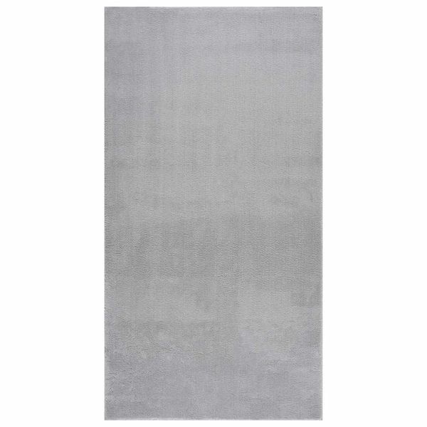 vidaXL Prateľný koberec, huňatý, krátky vlas 80x150 cm, protišmykový