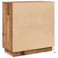 vidaXL Nočný stolík Staré drevo 71 x 34,5 x 75 cm Kompozitné drevo