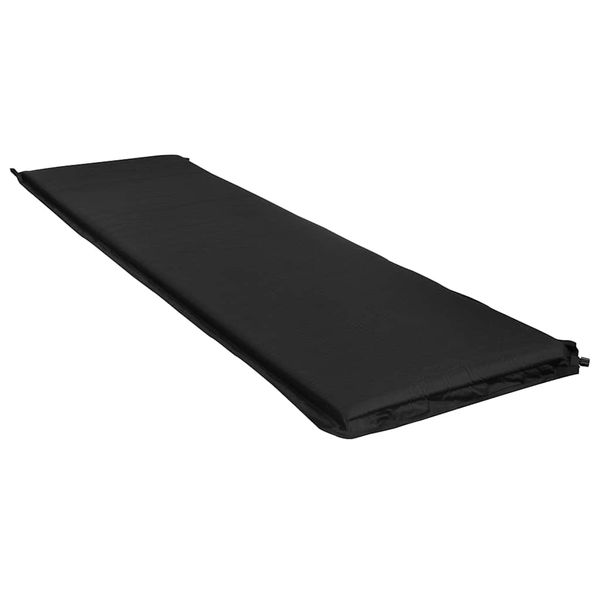 vidaXL Nafukovací matrac 66x200 cm čierny