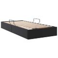 vidaXL Úložná posteľ s úložiskom Čierna 90 x 190 cm Umelá koža