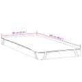 vidaXL Chránič matraca biela 90x220 cm vodeodolné