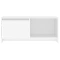 vidaXL TV skrinka biela 90x35x40 cm drevotrieska