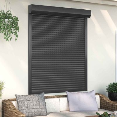 vidaXL Rolety Antracit 120 x 150 cm Hliník a polyuretán