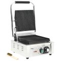 vidaXL Drážkovaný panini gril z pozinkovanej ocele 1800 W 31x30,5x20cm