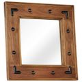 vidaXL Zrkadlo z masívneho akáciového dreva 50x50 cm