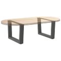 vidaXL Nohy konferenčného stolíka v tvare V, 2 ks, antracitové, 60 x (30-31,3) cm, oceľ
