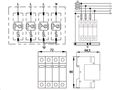 Prepäťová ochrana VCX L2-4-B+C AC trieda T1T2 (B+C) 4P 8kA