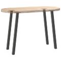 vidaXL Nohy ku konzolovému stolíku 4 ks, antracitové, 72 cm, oceľové
