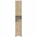 vidaXL Set kabinetov do kúpeľne TULUM Sonoma dub 37 x 31,5 x 203 cm
