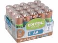 Batérie alkalické EXTOL ENERGY ULTRA +, 20ks, 1,5V AA (LR6) EXTOL-LIGHT
