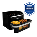 TESLA AirCook DualHeat QD575 XXL - multifunkčná duálna digitálna horúcovzdušná fritéza - rozbalené
