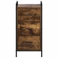 vidaXL Servírovacia skriňa Dymový dub 97 x 33 x 81 cm Kompozitné drevo