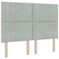 vidaXL Posteľ boxspring s matracom Svetlosivá 140 x 190 cm Zamat