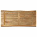 vidaXL Stolová doska živá hrana 100x40x2,5 cm masívny surový mangovník