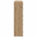 vidaXL Highboard 2 ks Remeselný dub 68 x 37 x 142 cm Kompozitné drevo