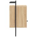 vidaXL Nočné skrinky nástenné 2 ks dub sonoma 40x30x61cm kompoz. drevo