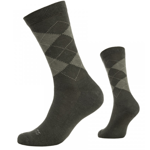 EL14012-06-Olive Green-42-44 Pentagon Phineas socks (550)