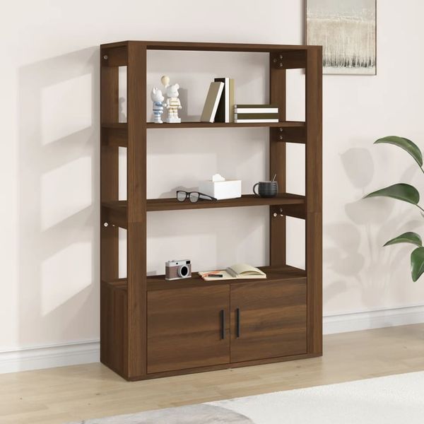 vidaXL Komoda hnedý dub 80x30x119,5 cm spracované drevo