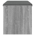 vidaXL Predsieňová lavica s vankúšom Sivý Sonoma 83 x 38 x 40 cm