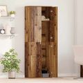 vidaXL Highboard 60 x 35 x 180 cm Kompozitné drevo Staré drevo